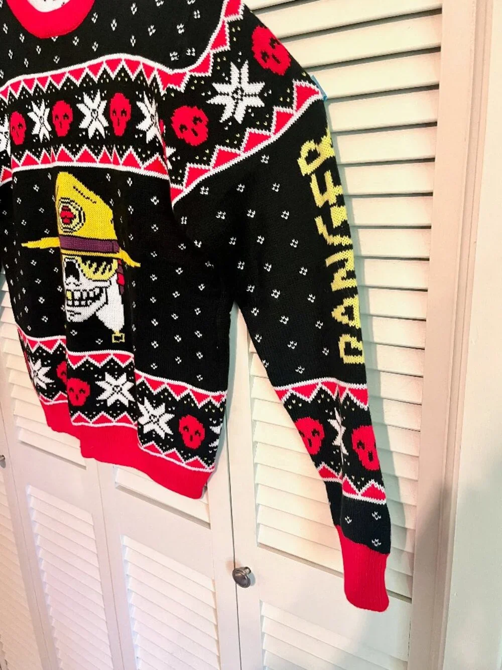 Voodoo Ranger Sweater * Promo * Size Large * Well-made Knit * Skulls